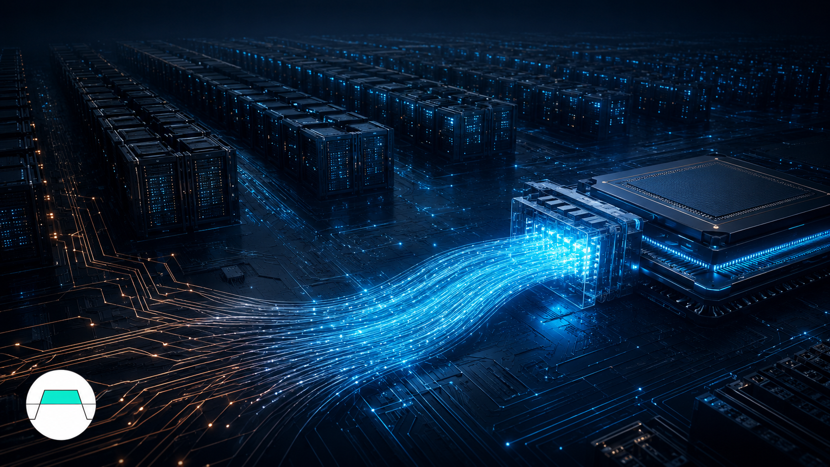 AI 算力的光高速公路：電信號匯入光引擎轉成光流