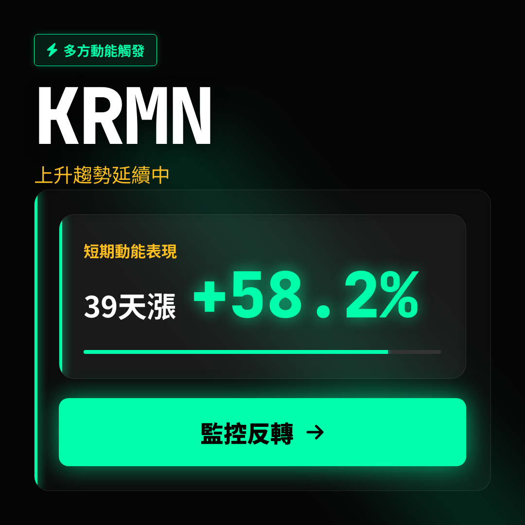 💎 KRMN 趨勢報告｜上升趨勢延續中